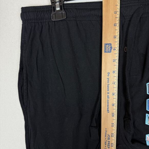 Star Wars Pajama Pants Men's Medium Black Cotton Graphic Flat Front Drawstring - Picture 9 of 10